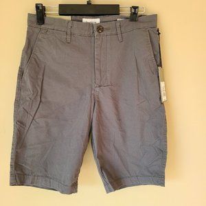 Goodfellow Flat Front Linden  Shorts Dark Gray, Size 28